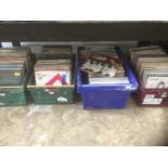 Four boxes of LP records