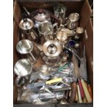 Box silver plated ware