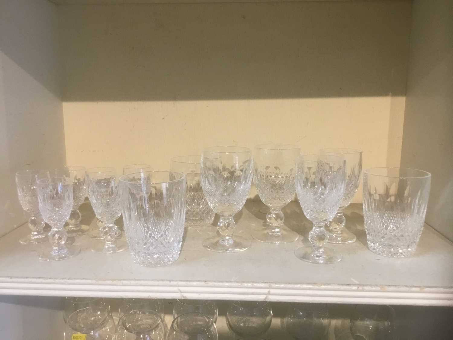 Small group of Waterford Crystal Colleen pattern glasses