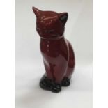 Royal Doulton Flambé cat