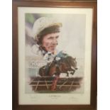 Horse Racing interest- signed limited edition printed by Gary Keane of A. P. McCoy, no. 88 / 350, si