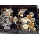 Large collection of pub advertising jugs, tankards and steins (4 boxes)