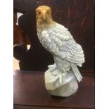 A whole stone carved eagle
