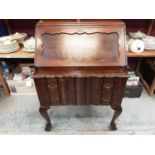 South African bureau and matching chest of drawers