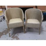 Two 1930s Lloyd Loom chairs