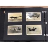 An album of aircraft postcards from Flight magazine