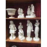 Two Victorian Copeland Parian porcelain figures and similar items