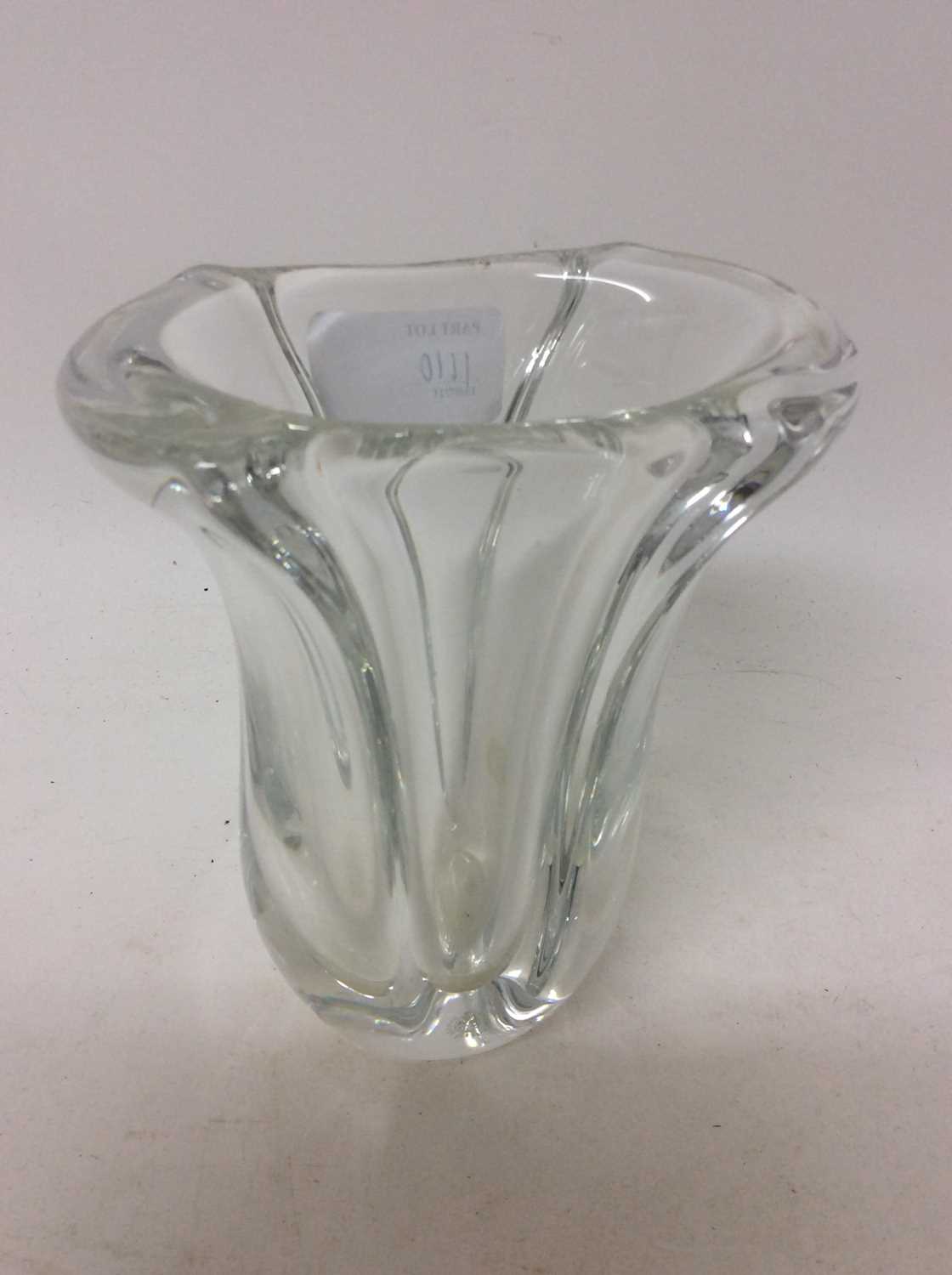 Two Sèvres clear art glass vases - Image 3 of 4