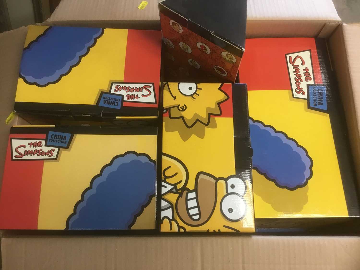 Eight boxed Simpson China collectables