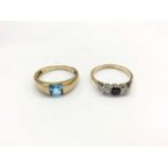 Two 9ct gold rings