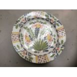 18th century Dutch Delft charger