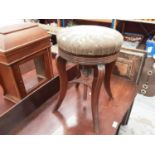 19th century mahogany adjustable piano stool