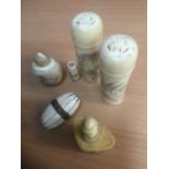 Collection of Oriental bone and ivory items