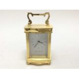 Good Quality Contemporary brass carriage clock by London Clock Co