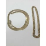 Two 9ct gold necklaces