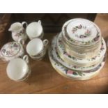Wedgwood tea service with pink rose decoration