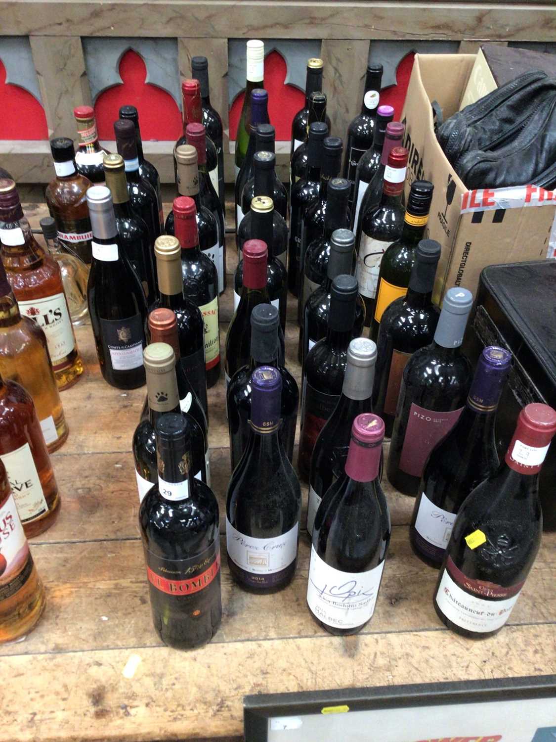 39 mixed bottles of wine