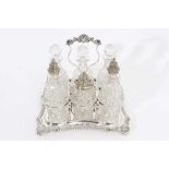 Good quality silver plated cruet frame