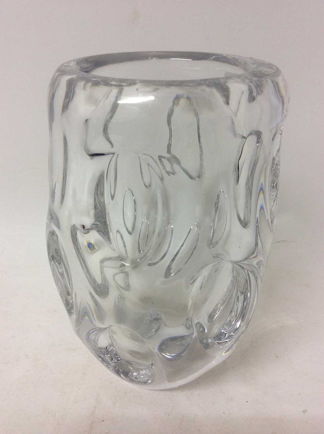 Two Sèvres clear art glass vases - Image 2 of 4
