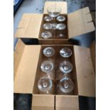 Twelve Babycham glasses in original boxes (12)