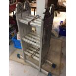 Aluminium folding ladder