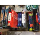 Two boxes of various toys to include board games and model cars (2 boxes)