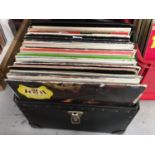 Two boxes of classical LP records including approx. 30 on Deutsche Gramophone label together with a