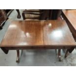 Nineteenth century mahogany sofa table with two drawers, 101cm wide