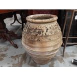 Terracotta garden pot, 64cm high