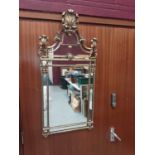 Good quality gilt framed wall mirror, 51.5cm wide, 108cm high