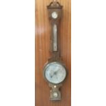 Large Victorian mahogany banjo barometer