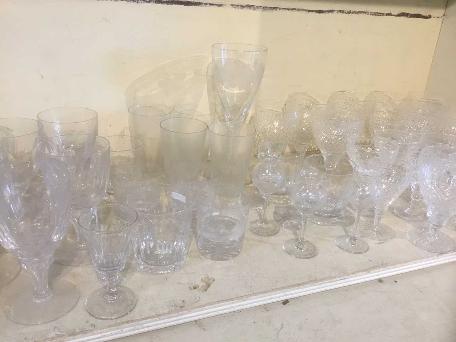Collection of cut glass