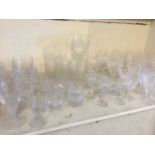 Collection of cut glass