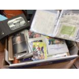 Box of ephemera, with subjects including Colchester, railways, postcards, etc