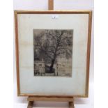 William Henry Ansell (1872-1959) signed etching - 'A corner of the Foundling Hospital, Bloomsbury, 1