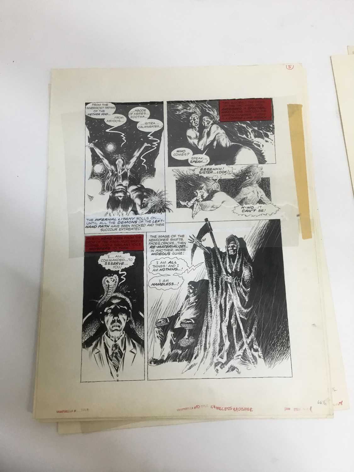 Comic Book interest: Attributed to Jose Ortiz (1932-2013) series of twelve original illustrations fo - Image 8 of 16