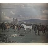 Alfred Munnings, posthumous print, published by The Royal Academy of Arts, 1973 - Kilkenny Horse Fai