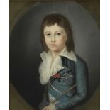 Continental School. pastel portrait of an 18th century gentleman,