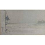 Attributed to Hugh Casson (1910-1999) two watercolours - landscapes, 6.5cm x 11.5cm and 12.5cm x 22c