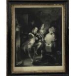 19th century mezzotint after W. Kidd - The Music Makers, published by Tilt 1835, in glazed frame