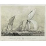 T G Dutton after Nicholas Condy - engraving. The Cutter Yacht Cynthia, 50 tons, published Messrs For