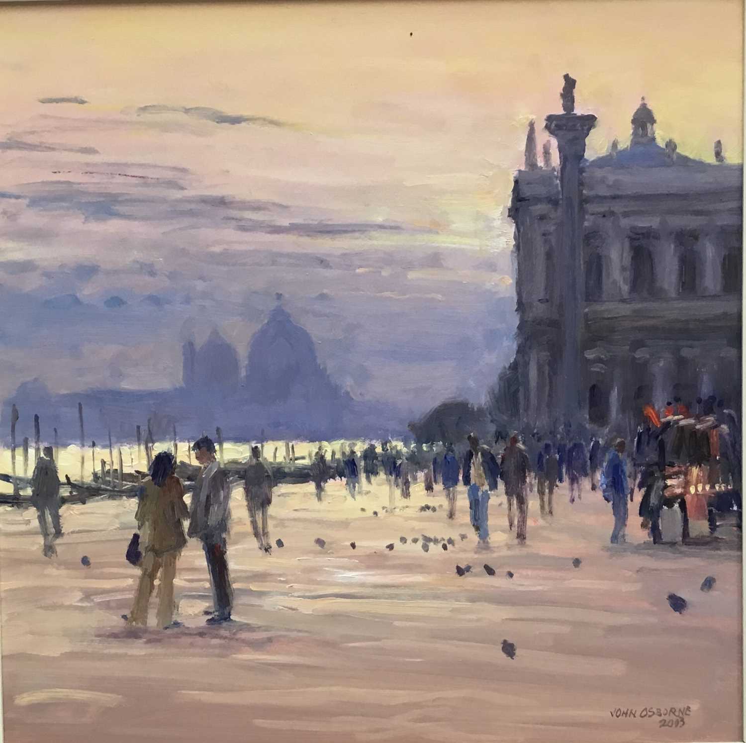 John Osborne - oil on board - Venice