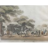 Early 19th century hand coloured aquatint by H. Merke after Samuel Howitt from the original design o