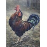 P. M. Pretty (late 20th century) pastel - Lord of the Farmyard, three other various pictures