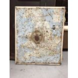 Vintage Michelin tin advertisement map in frame