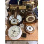Group of assorted mantel clocks