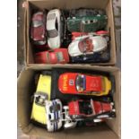 Two boxes of assorted model vehicles