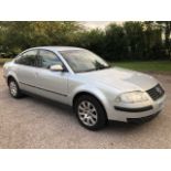 2002 (52) Volkswagen Passat SE 1.9 TDI Tiptronic, 4 door saloon, Reg. No. EX52 MXD, finished in silv