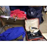 Group of vintage clothing and bags