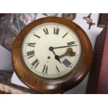 Mid 20th century Elliot wall clock in oak case